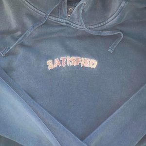 Satisfied Co. by Marko Terzo Logo Hoodie | Faded Blue | XXL